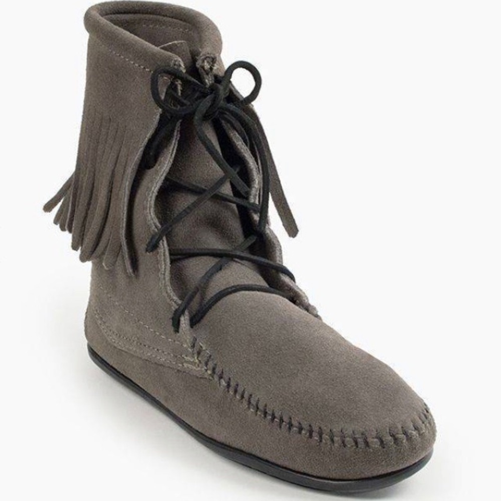 Minnetonka Grey Tramper Ankle Hi Boots